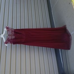 Bridesmaids dress- maroon